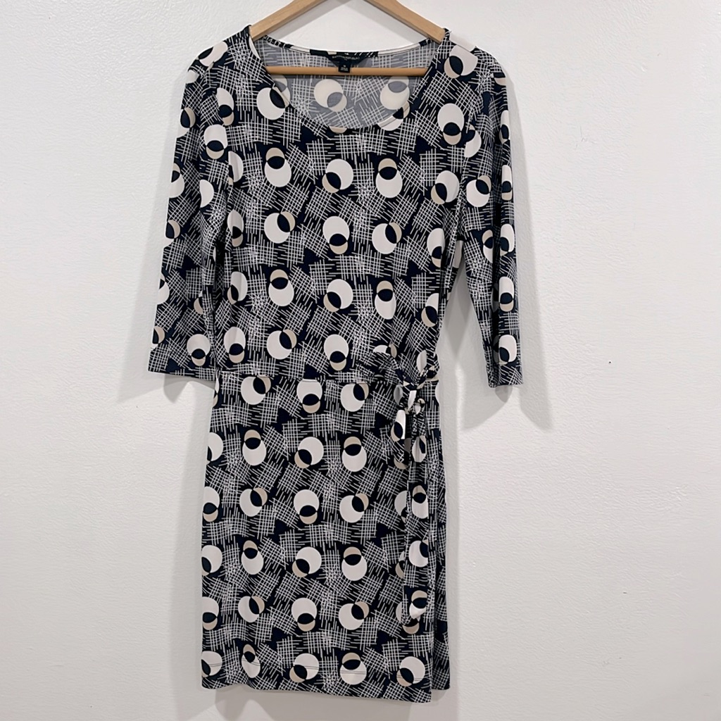 Banana Republic Faux Wrap Jersey Dress, Size M